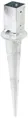 Produktbild: ALBERTS Einschlagbodenhülse Pfostenträger Anker verstellbar 71x71 mm Höhe 750 mm