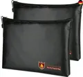 Produktbild: 2 Stück Feuerfeste Dokumententasche 34x25cm,Wasserdichte Feuerbeständige T