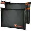 Produktbild: Feuerfeste Dokumententasche 34x25cm Wasserdicht Große Kapazität für Geld Pässe