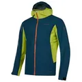 Produktbild: La Sportiva Allwetterjacke Wanderjacke Discover 2,5-Lagen (umweltfreundlich, lasergeschnittene) blau XXL