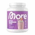 Produktbild: MORE Protein Milkshake, Strawberry, 600 g, Mix aus Whey Konzentrat und Casein ideal zum Muskelaufbau und -erhalt, mit Laktase - made in Germany