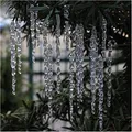 Produktbild: Weihnachtsdeko, Christbaumschmuck, Eiszapfen, Anhänger, Acryl, 25 Stück