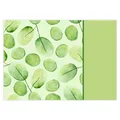 Produktbild: 100 Tischunterlagen Frühling Blätter in Grün I DIN A3 eckig I Platz-Set aus Papier I modernes Design I Einweg Tischset I Gastronomie und Haushalt I dv1081