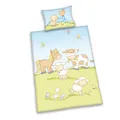 Produktbild: Herding Baby Best Kleinkinder-Bettwäsche-Set, Jana Bauernhof Tiere Wendemotiv, Bettbezug 100 x 135 cm, Kopfkissenbezug 40 x 60 cm, Baumwolle/Renforcé