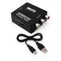 Produktbild: HDMI auf RCA, HDMI RCA Adapter, Adattatore HDTV ad AV, Conessione AV, 1080p P...