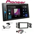 Produktbild: Pioneer DMH-A3300DAB 2-DIN Multimedia Autoradio Bluetooth DAB+ USB mit Einbauset für GM Hummer H2 Facelift 2007-2010