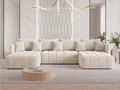 Produktbild: GrainGold Ecksofa U-Form Ardi U - Ecksofa mit Schlaffunktion, Bettkasten - Wohnlandschaft, Wohnzimmer Sofa - Eckcouch Beige (Monolith 02)