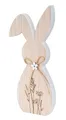 Produktbild: levandeo Deko Aufsteller Hase Holz H20cm Blumen Natur Tischdeko Frühling Ostern Deko Osterdeko Figur