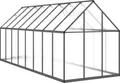 Produktbild: vidaXL Gewächshaus mit Fundamentrahmen Anthrazit 445x169x195 cm Alu