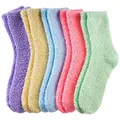 Produktbild: Josnown Kuschelsocken Damen, 5 Paar Weiche Flauschige Socken, Gemütlich Winter Warme Dicke Bettsocken Haussocken - Kein Vergossenes Flaum, Geschenk für frauen, Gr.35-41