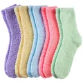 Produktbild: Kuschelsocken Damen 5 Paar Weiche Flauschige Socken Gemütlich Winter Warme Di...
