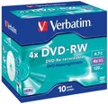 Produktbild: 25 Verbatim Rohlinge DVD-RW 4,7GB 4x Jewelcase