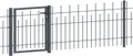 Produktbild: Alberts Metallzaun Anbauset Madrid, Höhe: 49,5, 73,5 und 98,5 cm, Breite: 200 cm, zum Einbetonieren