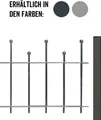 Produktbild: Albers Zaun-Anbauset für Zaunsystem Madrid, Höhe 49,5 cm, Länge 2 m, anthrazit-metallic, zum Einbetonieren