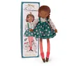 Produktbild: Moulin Roty Stoffpuppe Puppe Mademoiselle Cerise 39cm Faltenkleid + Geschenkbox