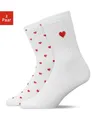 Produktbild: SNOCKS Tennissocken Hohe Sportsocken Love Special (2-Paar) aus Bio-Baumwolle, mit Herz-Design