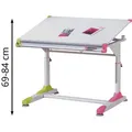 Produktbild: Inter-Link Kinderschreibtisch 2Colorido, höhenverstellbar, 100 x 69-84 x 66cm, weiß