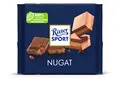 Produktbild: Ritter Sport 250g Nugat, Feinste Vollmilchschokolade mit zartem Nougat, Schokoladen-Klassiker zum Genießen, 250g Tafel