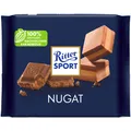 Produktbild: Ritter Sport Nugat Vollmilchschokolade mit Nugat Füllung 250g XL Tafel