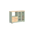 Produktbild: SoBuy Sideboard mit 2 Schubladen Grün 120x40x90cm Modern