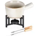 Produktbild: Porzellan-Fondue-Set 450 ml, 4-teilig.
