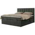 Produktbild: Motor Boxspringbett mit Bettkasten  ¦ grau ¦ Maße (cm): B: 148 H: 124
