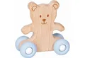 Produktbild: COPPENRATH DIE SPIEGELBURG Schnuffeltuch 15821 Schiebe-Teddy aus Holz BabyGlück, hellblau