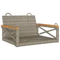 Produktbild: vidaXL Hängesessel Grau 63x62x40 cm Poly Rattan