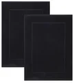 Produktbild: Betz Badvorleger Premium 2 Stück 50×70 cm – Badematte aus 100% Baumwolle (ca. 650 g/m²), saugstark & pflegeleicht, waschbar bis 60 °C, trocknergeeignet – beidseitig nutzbar Farbe schwarz