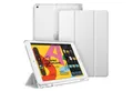 Produktbild: Fintie Tablet-Hülle für iPad 9. Gen 2021/8. Gen 2020/7. Gen 2019 10.2 Zoll mit Stifthalter, ultradünne leichte Case mit transparenter Rückseite & Auto Schlaf/Wach