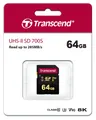 Produktbild: Transcend SDXC 700S 64GB UHS-II U3 V90 8K Profi Speicherkarte 64 GB OVP