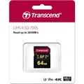 Produktbild: Transcend SDXC 700S 64GB Class 10 UHS-II U3 V90 SD Karte