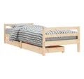Produktbild: vidaXL Kinderbett, Jugendbett mit Schubladen 90x190 cm Massivholz Kiefer