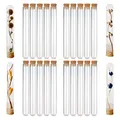 Produktbild: 20 Stück Reagenzgläser Mit Korken, Reagenzglas Glas Transparent 20 x 150 mm, Reagenzgläser für Blumen, Hochzeiten, Badesalzbonbons, Labortisch, Hauptdekoration