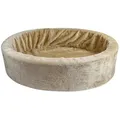 Produktbild: Schecker Tierkorb Teddy Schaumstoffbett - Hundebett - Plüsch, verschiedene Größen beige 80 cm