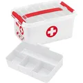 Produktbild: sunware the q-line Erste-Hilfe-Box 6,0 l weiß/rot 30,0 x 20,0 x 14,5 cm, 1 St.