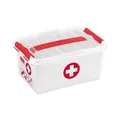 Produktbild: helit sunware H6164705 - Aufbewahrungsbox „the q-line“, 6 Liter, mit Deckel, wei