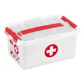 Produktbild: Sunware q-line Erste-Hilfe-Box mit Einsatz 6l weiß | 4 Stück