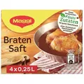 Produktbild: MAGGI Saucen, Maggi Bratensaft zum Abrunden oder zu Fleisch 72g 4er für 4x 250ml