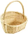 Produktbild: Kobolo Geschenkkorb Präsentkorb Henkelkorb Korb aus geflochtener Weide - Gr 3 49x40x14/44 cm