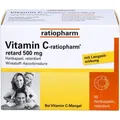 Produktbild: Vitamin C-ratiopharm retard 500 mg Hartkapseln, 30 St. Kapseln