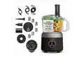 Produktbild: TurboTronic by Z-Line Küchenmaschine Food Processor mit Standmixer 1,2L Behälter Multizerkleinerer Mixer, 1900 W, 1.2 l Schüssel, Raspelscheiben Zitruspresse Zerkleinerer Eiscrusher Power