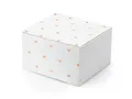 Produktbild: PartyDeco Geschenkbox mit Herzen 6x3.5x5.5cm 10er Set Gastgeschenke Geschenkschachtel Hochzeit weiß Rosegold