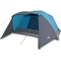 Produktbild: vidaXL Hauszelt, Campingzelt mit Vorzelt 4 Personen Blau Wasserdicht