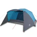 Produktbild: Zelt Campingzelt Familienzelt Freizeitzelt 4 Personen Blau 350x280x155 Cm 190T T