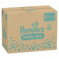 Produktbild: Procter & Gamble Service GmbH Pampers Baby Dry 5+ Junior Plus Windeln, 12-17 kg, Babywindeln für Auslaufschutz die ganze Nacht, 1 Monatsbox = 168 Windeln 8006540785119