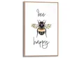 Produktbild: Reinders! Poster Bee Happy, Küche - Gelb - MDF - Tiere - 20x30 cm