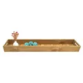 Produktbild: XXL Holz Deko Tablett eckig - 95 x 18 cm - Servier Schale Kerzen Brett m. Griff