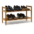 Produktbild: Relaxdays Schuhregal, Hellbraun, Holz, 69x40.5x26 cm, Garderobe, Schuhaufbewahrung, Schuhregale