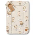 Produktbild: Wickelauflage Wickelunterlage abwaschbar und wasserdicht 70x50 cm - Wickelmatte zum Auflegen auf Wickeltisch Wickelaufsatz Wickelkommode oder Waschmaschine Oeko-Tex 70 x 50 Giraffen